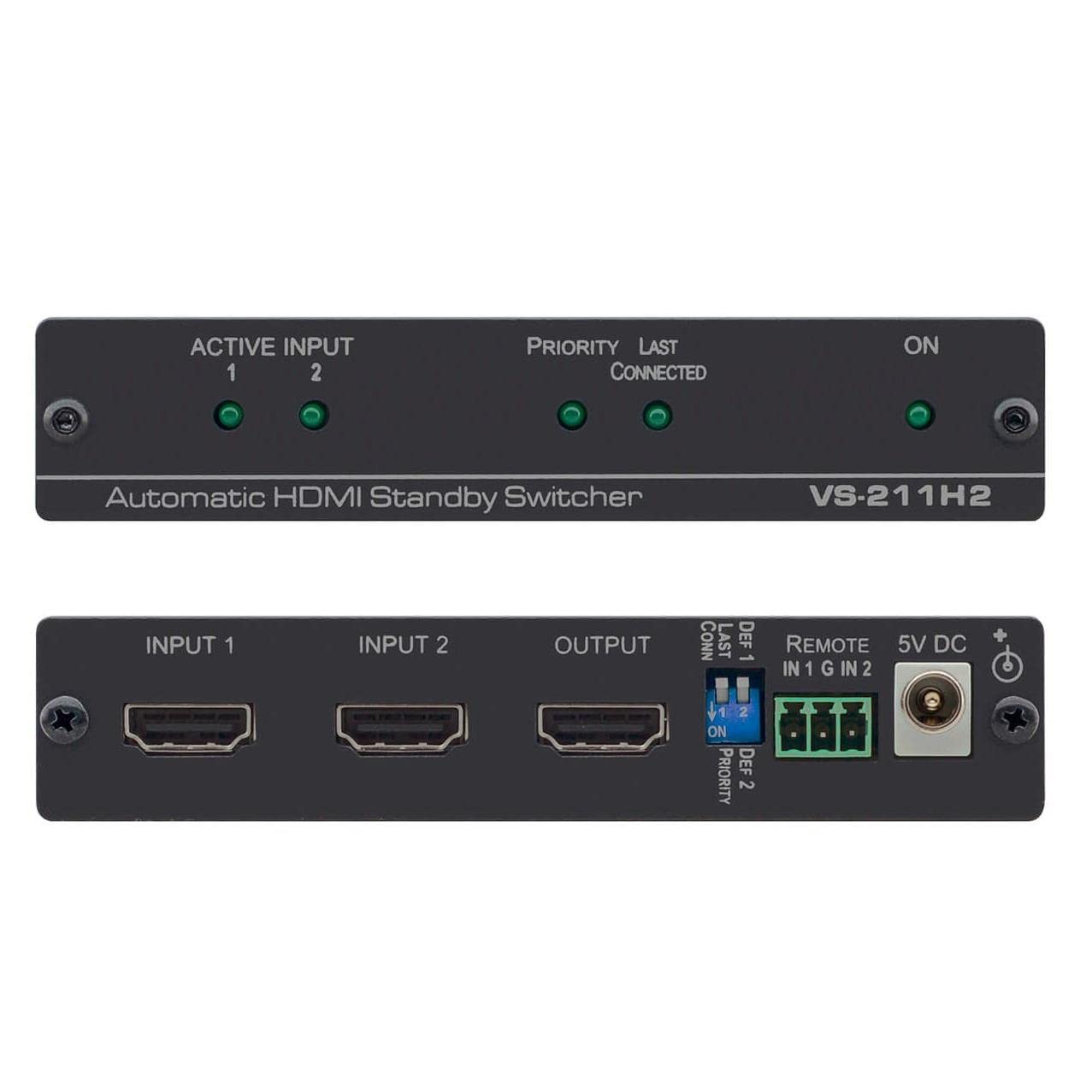 Kramer VS-211H2-2x1 4K HDR HDCP 2.2 HDMI Auto Switcher