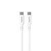 Spello USB-C to USB-C White Cable, Charge & Sync, Power Delivery 60W, Data Transfer 480Mbps, 1m, for Apple iPhone 15, White