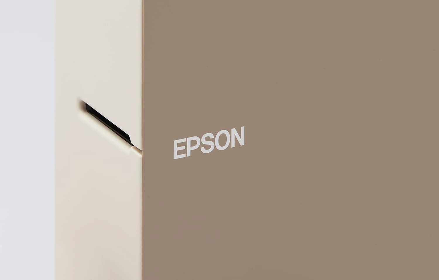 Epson LW-C610 LabelWorks stylish portable printer for home and office, compatible 50 tapes and prints up to 24mm width tapes and ribbon