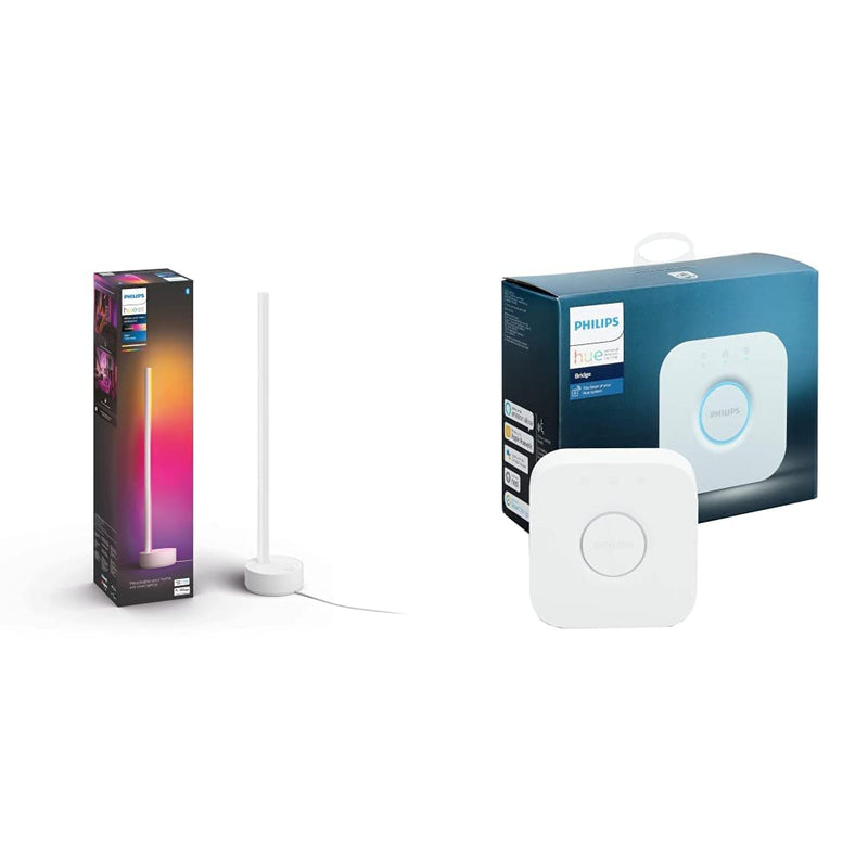 Philips Hue Gradient Signe Tischleuchte weiß 730lm, 16 Millionen Farben und Farbverläufe, dimmbar, steuerbar via App, kompatibel mit Amazon Alexa (Echo, Echo Dot