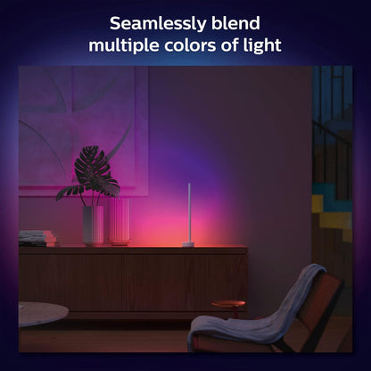 Philips Hue Gradient Signe Tischleuchte weiß 730lm, 16 Millionen Farben und Farbverläufe, dimmbar, steuerbar via App, kompatibel mit Amazon Alexa (Echo, Echo Dot