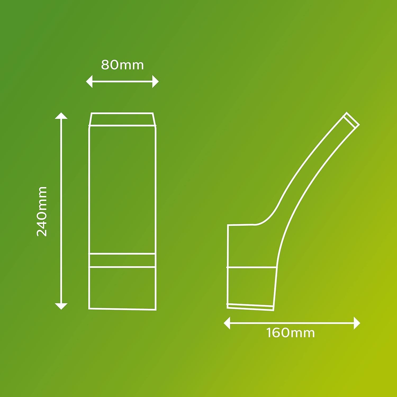 The Philips Splay wall light in anthracite adds a modern look to your wall. It illuminates and lightens up your entrance with diffus