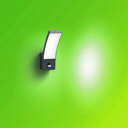 The Philips Splay wall light in anthracite adds a modern look to your wall. It illuminates and lightens up your entrance with diffus