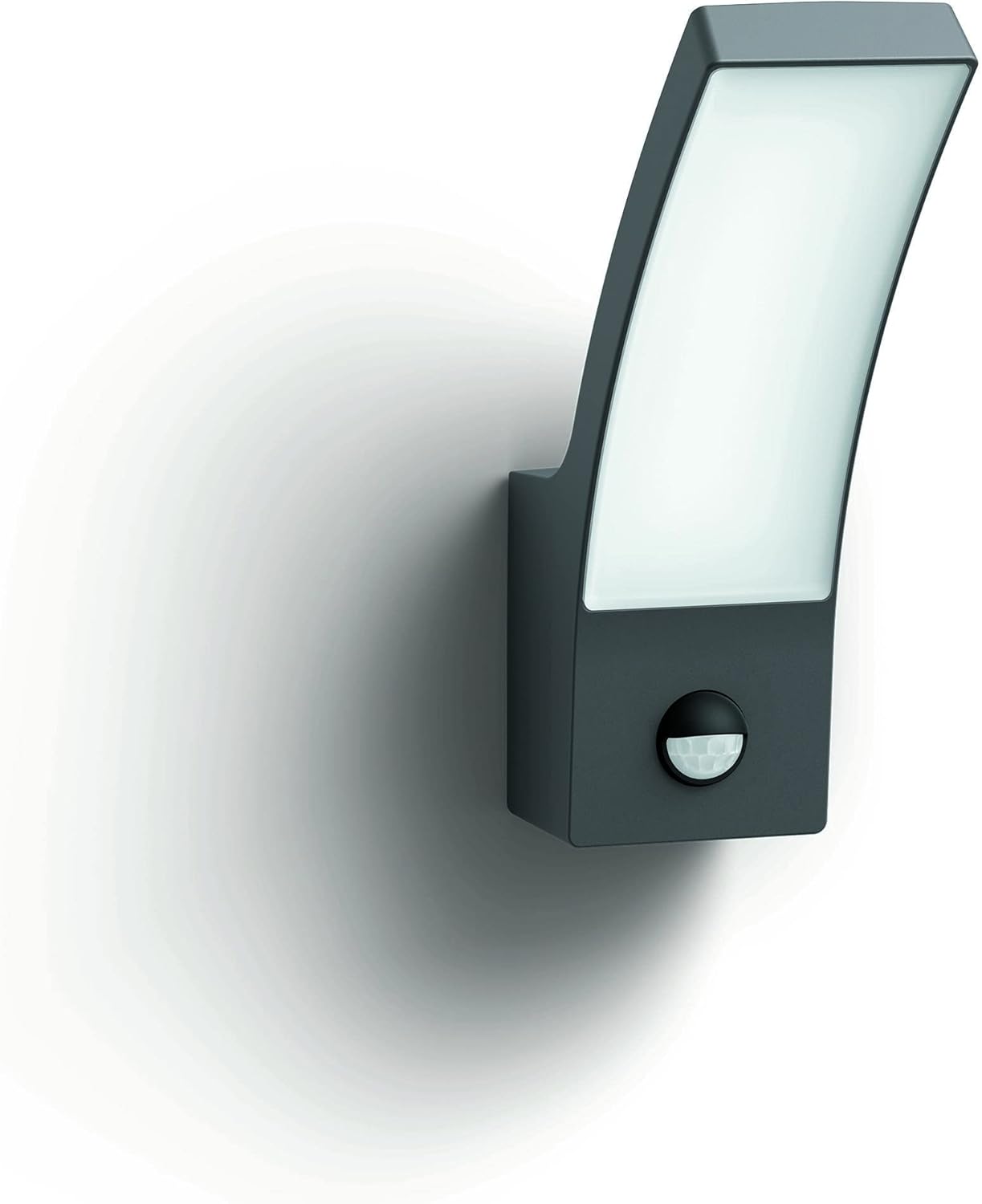 The Philips Splay wall light in anthracite adds a modern look to your wall. It illuminates and lightens up your entrance with diffus