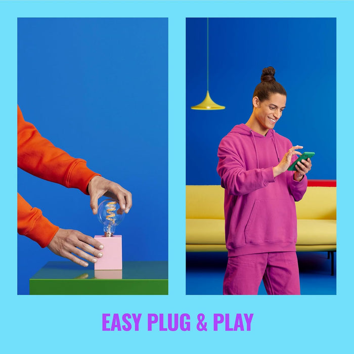 Wiz - E27 - Color & Tunable White Filament Bulb - Globe - Wifi