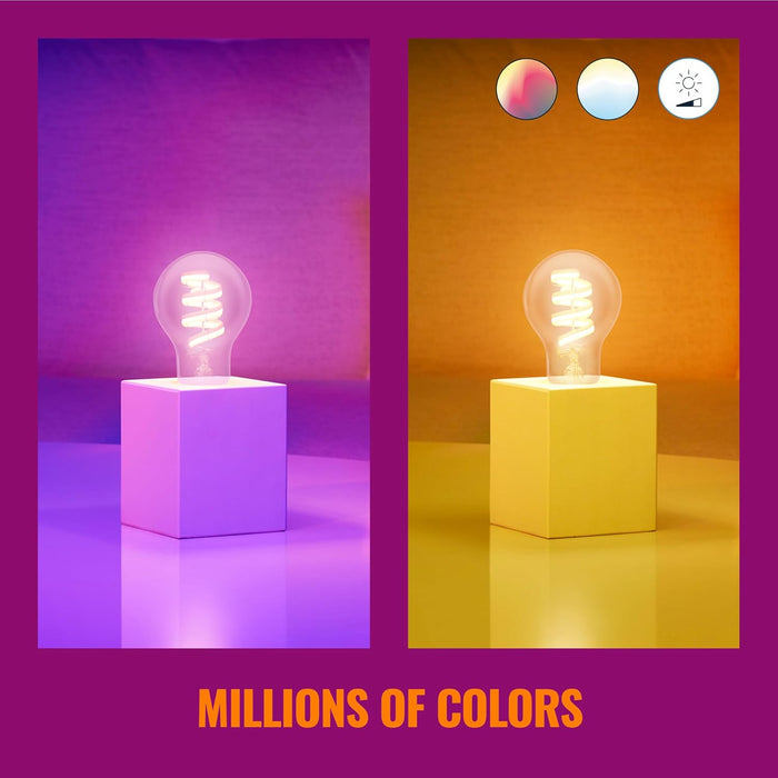 Wiz - E27 - Color & Tunable White Filament Bulb - Globe - Wifi
