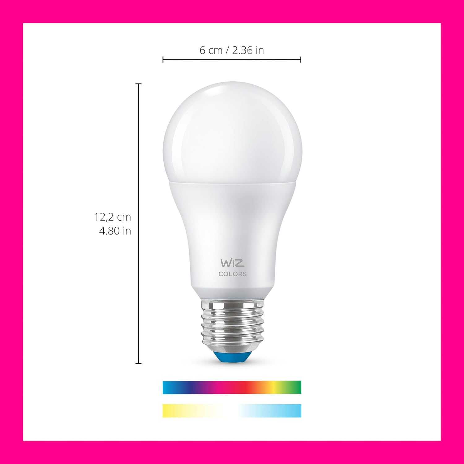 WIZ WI-FI BLE 60W A60 E27 822-65 RGB 2PK