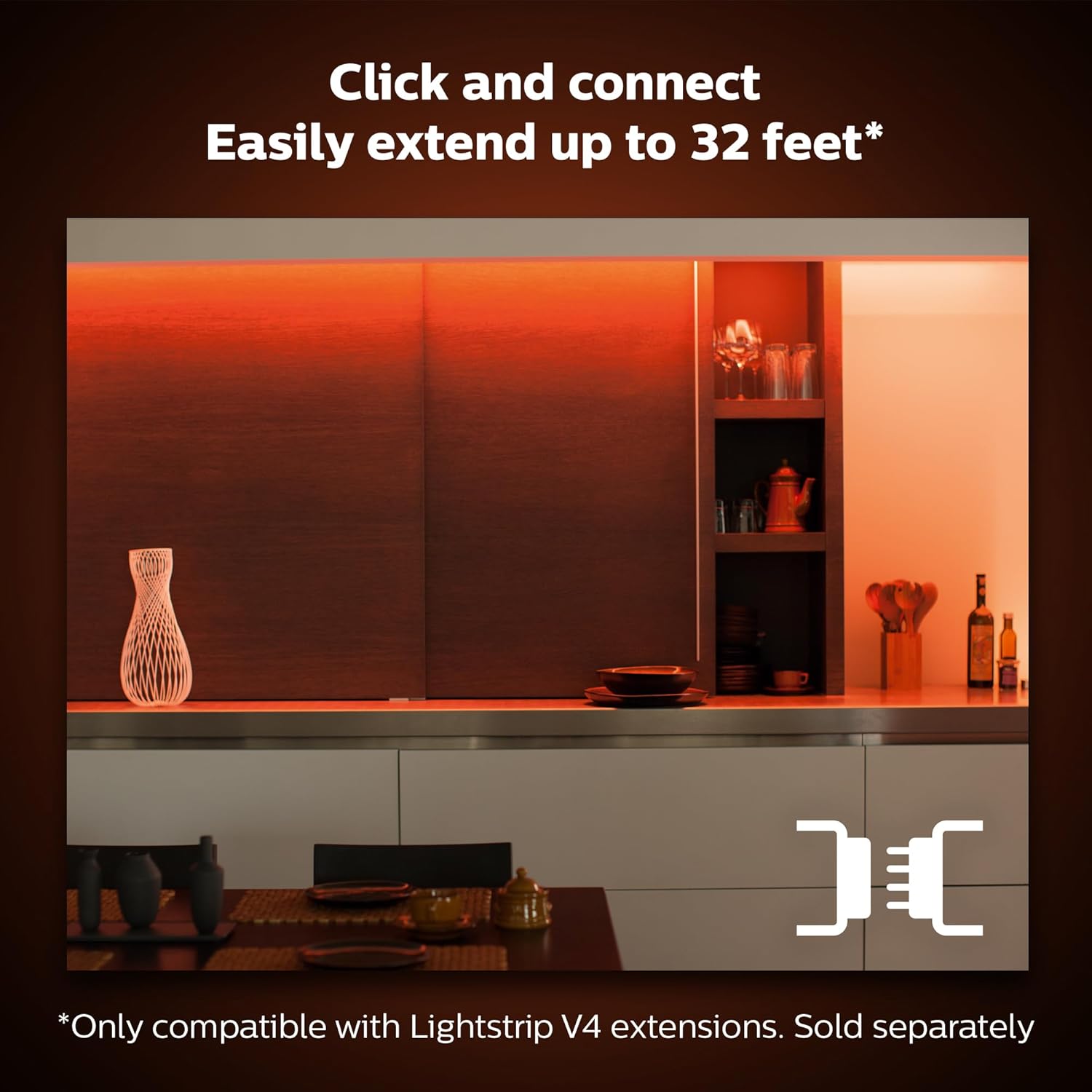 Philips Hue Whte and Colour Ambiance Lightstrip V4 2 Metre and Bridge