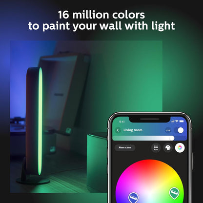 Philips Hue White And Colour Ambiance Play Light Bar Twin Pack And Bridge