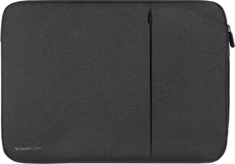 Gecko Covers Universal Zipper Laptop Cover 15 inch, Zipper Laptop Cover, 100% GRS/Durable, Reinforced Lining, Black