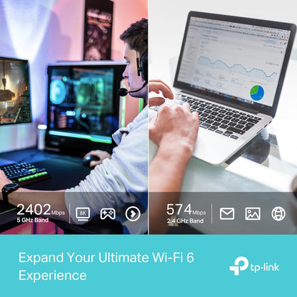 TP-Link AX3000 Wi-Fi 6 High Gain Wireless USB 3.0 Adapter, Dual-Band, Auto Driver, MU-MIMO, Low- Latency, 1.2m Cable, Supports Windows 10/11, Highly Secure WPA3 (Archer TX50UH), Black