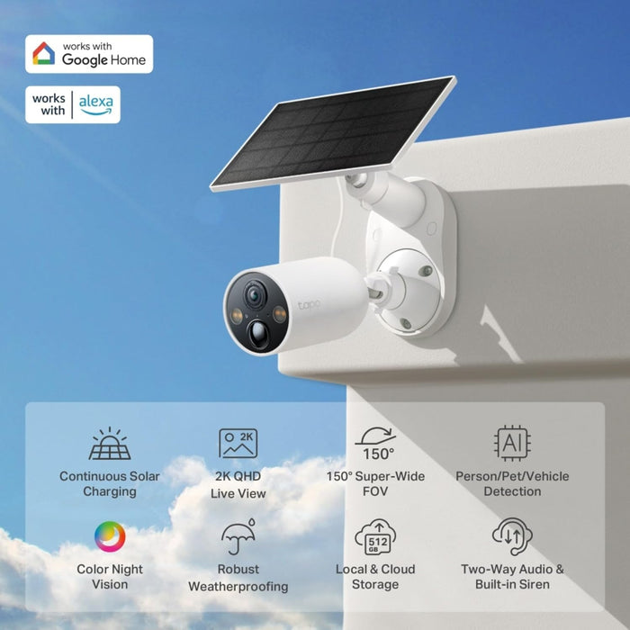 Solar-Powered Security Camera Kit