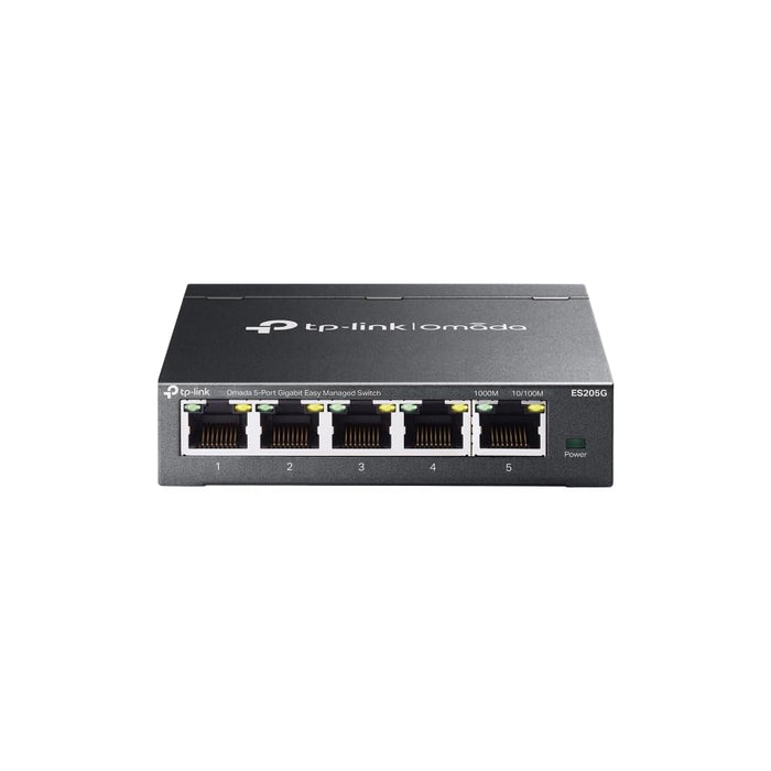 TP-link Omada 5-Port RJ45 Gigabit Switch Splitter, Easy Managed, Plug and Play, Fanless, Metal case, Desktop or Wall Mount (ES205G