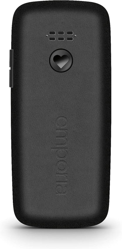 emporia emporiaHAPPY E30 2G Bar Phone for the Elderly, large 1.8" colour screen, large well spaced buttons, SOS emergency button, Charging cradle included - (Official UK And Ireland Version) - Black