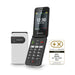 Emporia SIMPLICITYglam LTE V227, 4G Flip/Clamshell Phone for the Elderly with large 2.8" screen, Emergency SOS button and charging cradle - White (Official UK and Ireland version)