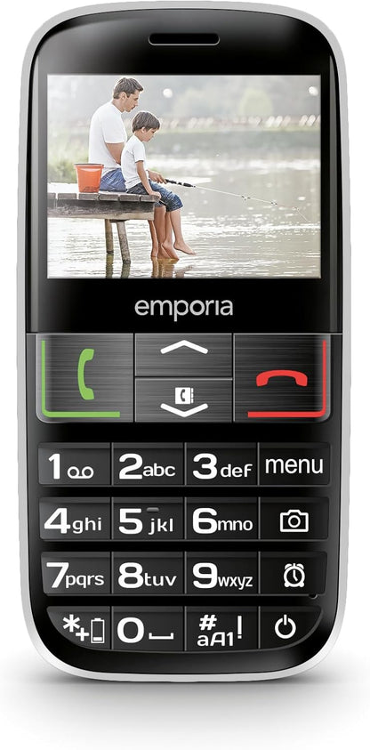 Emporia - ACTIVE LTE, 4G VoLTE Big Button mobile phone, ideal for the elderly, 2.3" colour screen, 2MP camera, Unlocked - Black
