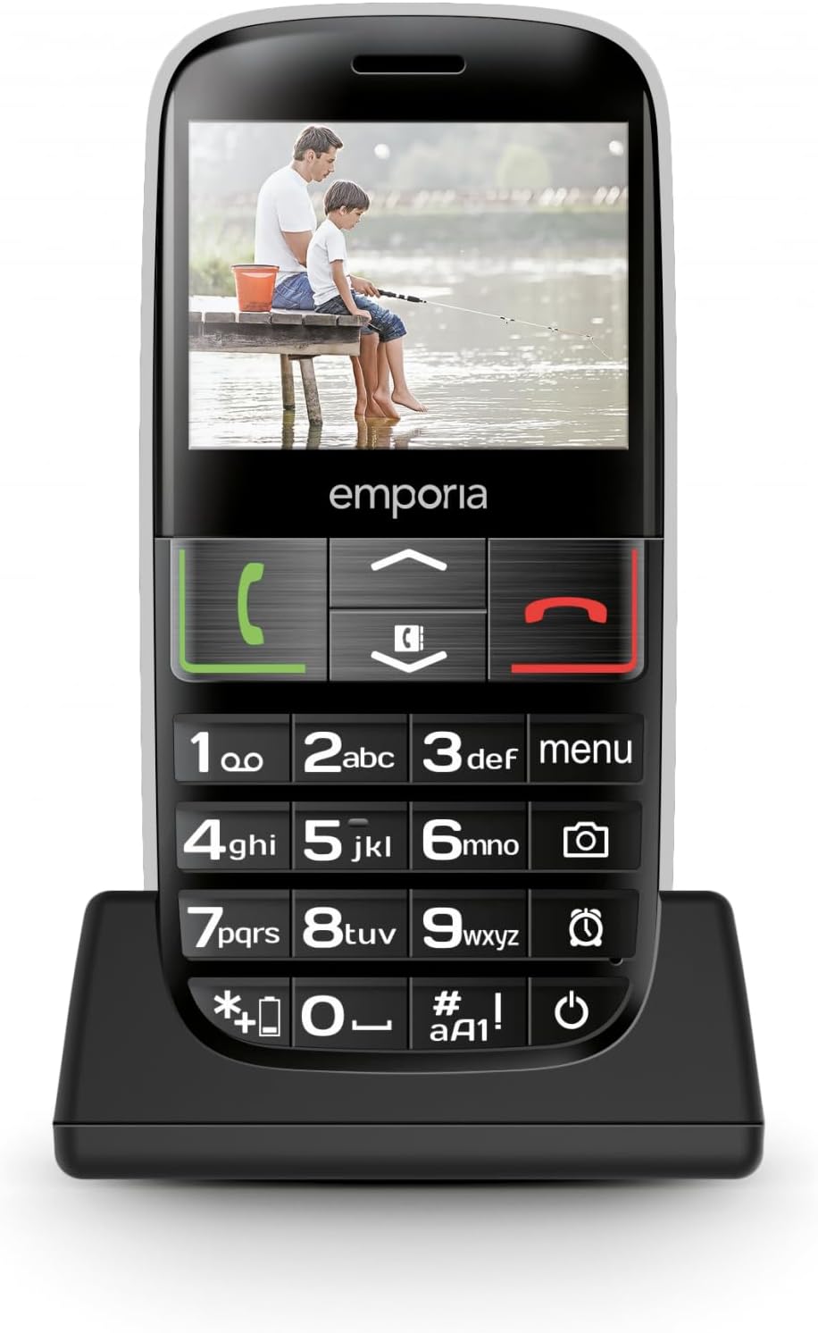 Emporia - ACTIVE LTE, 4G VoLTE Big Button mobile phone, ideal for the elderly, 2.3" colour screen, 2MP camera, Unlocked - Black