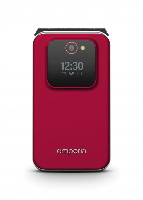 Emporia - JOY LTE - Big Button 4G FLIP Mobile Phone, ideal for the elderly - Unlocked, Large 2.8" screen, external screen, 2MP camera