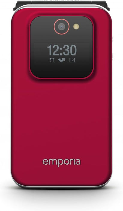 Emporia - JOY LTE - Big Button 4G FLIP Mobile Phone, ideal for the elderly - Unlocked, Large 2.8" screen, external screen, 2MP camera