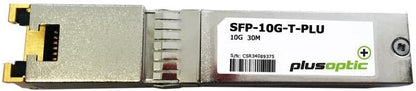 PlusOptic 10G, Copper SFP+, 30M Transceiver, RJ-45 Connector for Copper - Cat 6 SFP-10G-T-PLU
