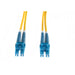 4Cabling Plusoptic 1m LC-LC OS2 / OS1 Singlemode Fibre Optic Duplex LSZH Patch Lead : 2mm Oversleeving | Yellow