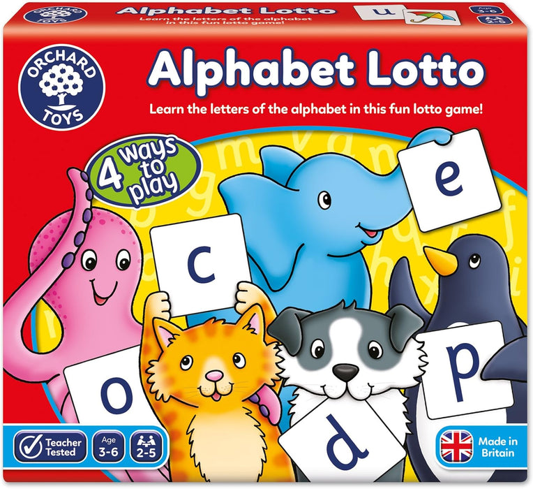Orchard Toys Alphabet Lotto Game & Alphabet Flashcards