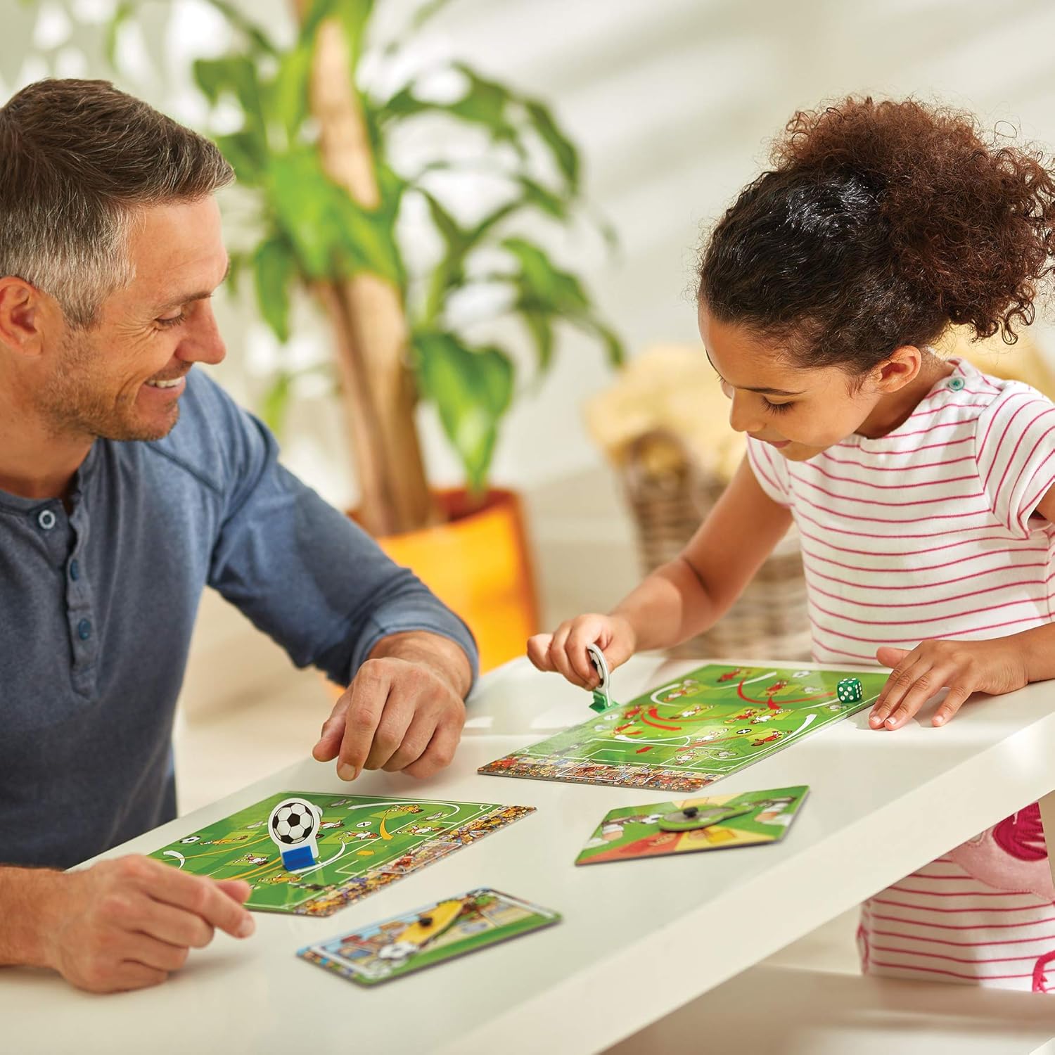 Orchard Toys Football Game, Perfect for Kids and Football fans ages 5+, Fun Snakes and Ladders Style Game, Family Game