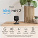 Blink - Mini 2 Smart Indoor Security Camera 2Pcs Set Black