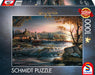 Schmidt Spiele 58545 Luces en el Desierto, Terry Redlin-Puzzle de 1000 Piezas, Multicolor (CSG58545
