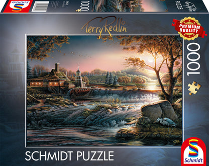 Schmidt Spiele 58545 Luces en el Desierto, Terry Redlin-Puzzle de 1000 Piezas, Multicolor (CSG58545