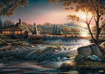 Schmidt Spiele 58545 Luces en el Desierto, Terry Redlin-Puzzle de 1000 Piezas, Multicolor (CSG58545