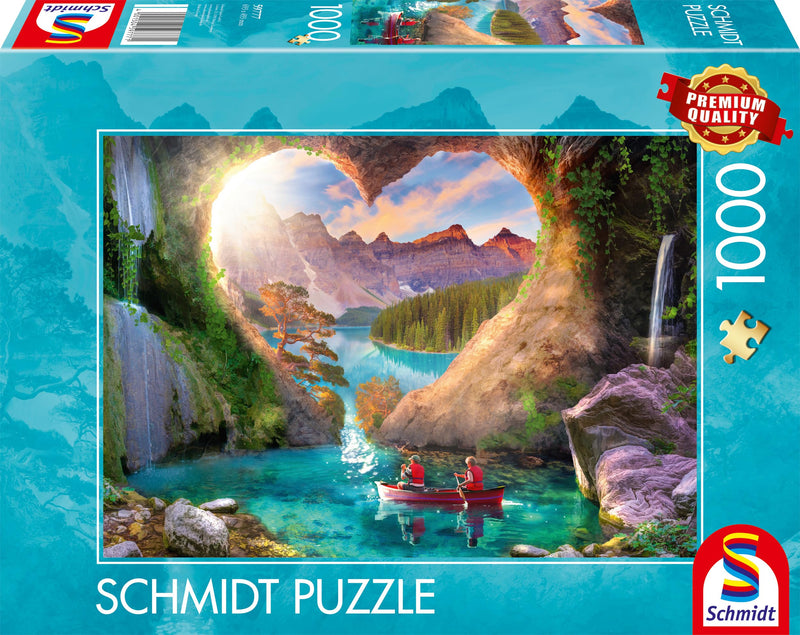 Schmidt Spiele 59777-Puzzle de 1000 Piezas, diseño de Vista con corazón, Multicolor (59777