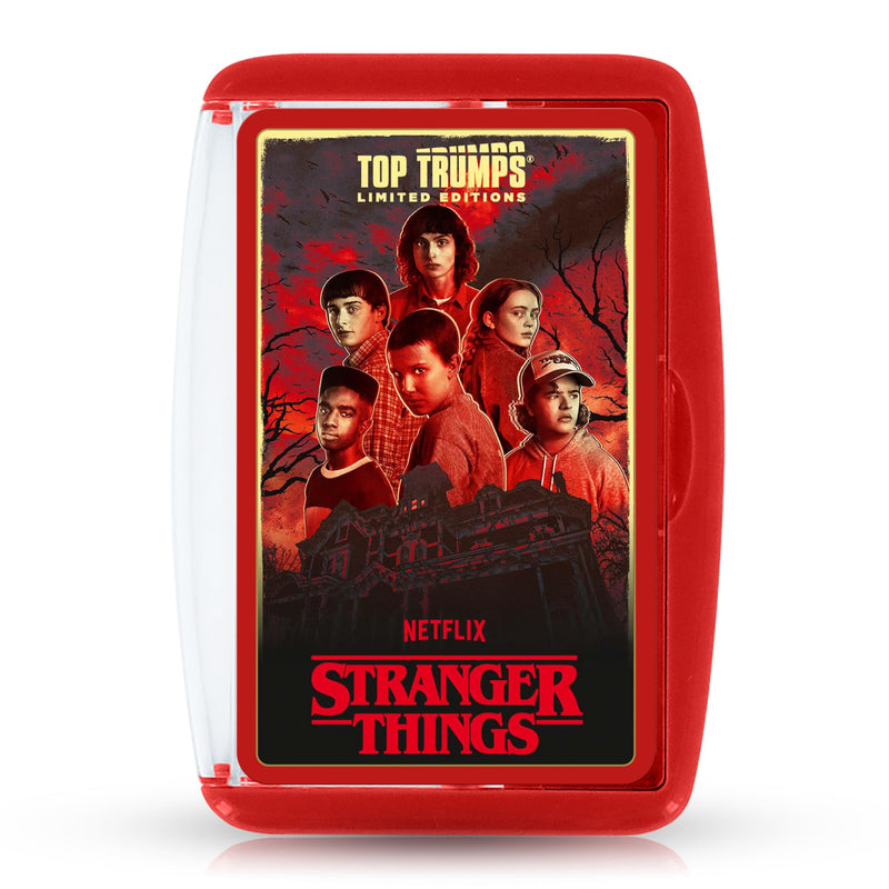 Top Trumps Stranger Things Kartenspiel | Familienspiele für Kinder und Erwachsene | Lernspiele | Kartenspiele für Kinder ab 2 Spieler | Kriegsspiele für Kinder | Spiele