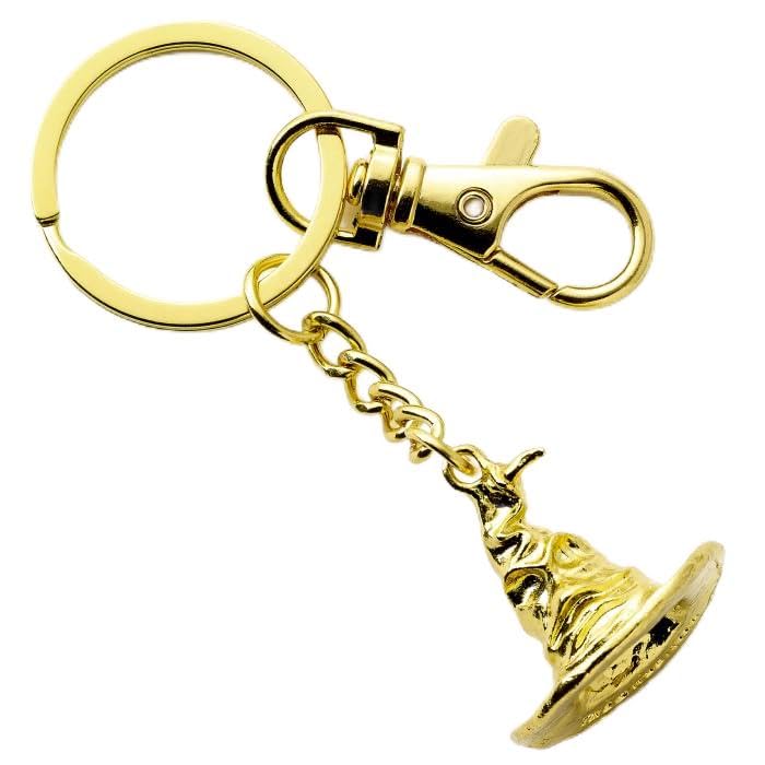 Harry Potter Officiële gouden toon sorteerhoed sleutelhanger, Goud, M