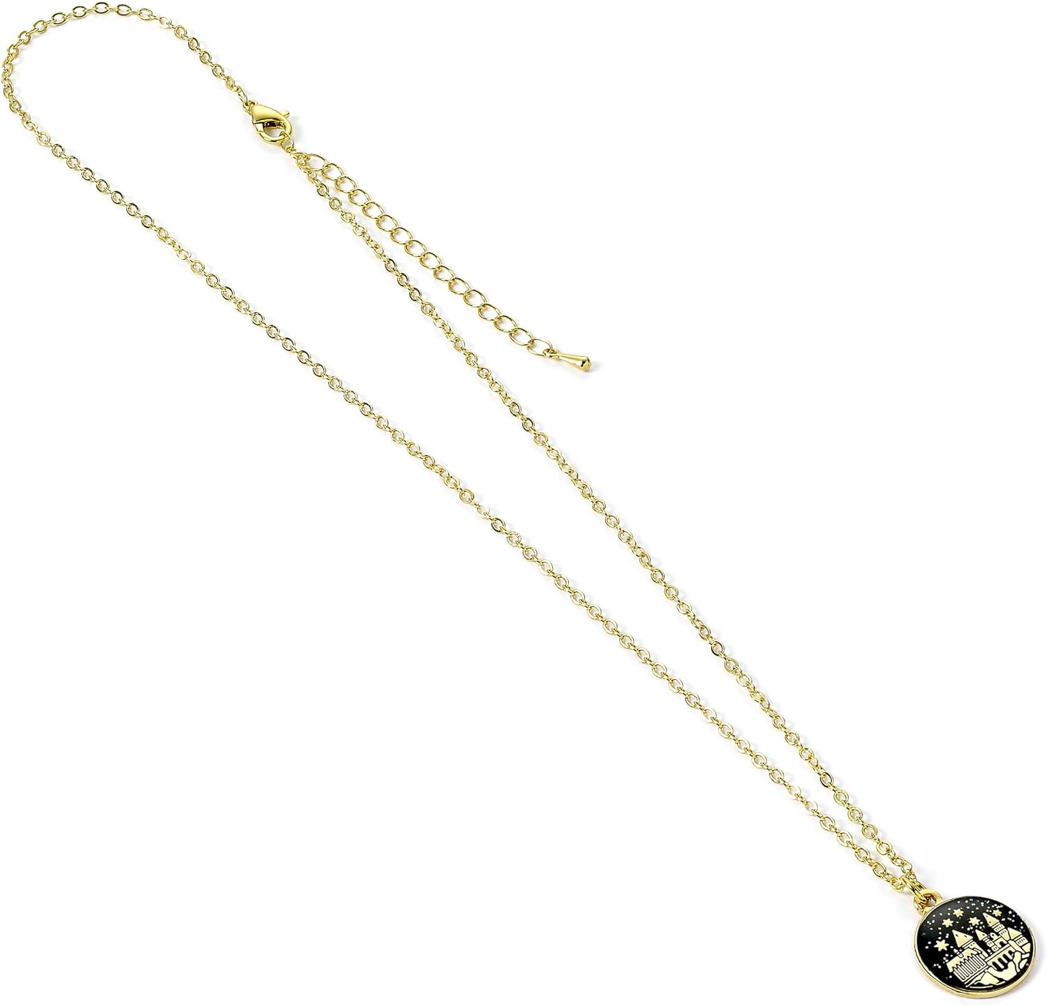 Harry Potter Hogwarts Castle Gold Necklace