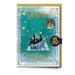 Harry Potter Hogwarts In The Snow Weihnachtskarte mit Hogwarts im Schnee Anstecknadel