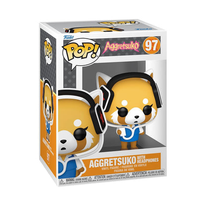 Funko Pop! Sanrio: Aggretsuko - With Headphones - Collectable Vinyl Figure - Gift Idea - Official Merchandise - Toys for Kids & Adults - Anime Fans - Model Figure for Collectors and Display