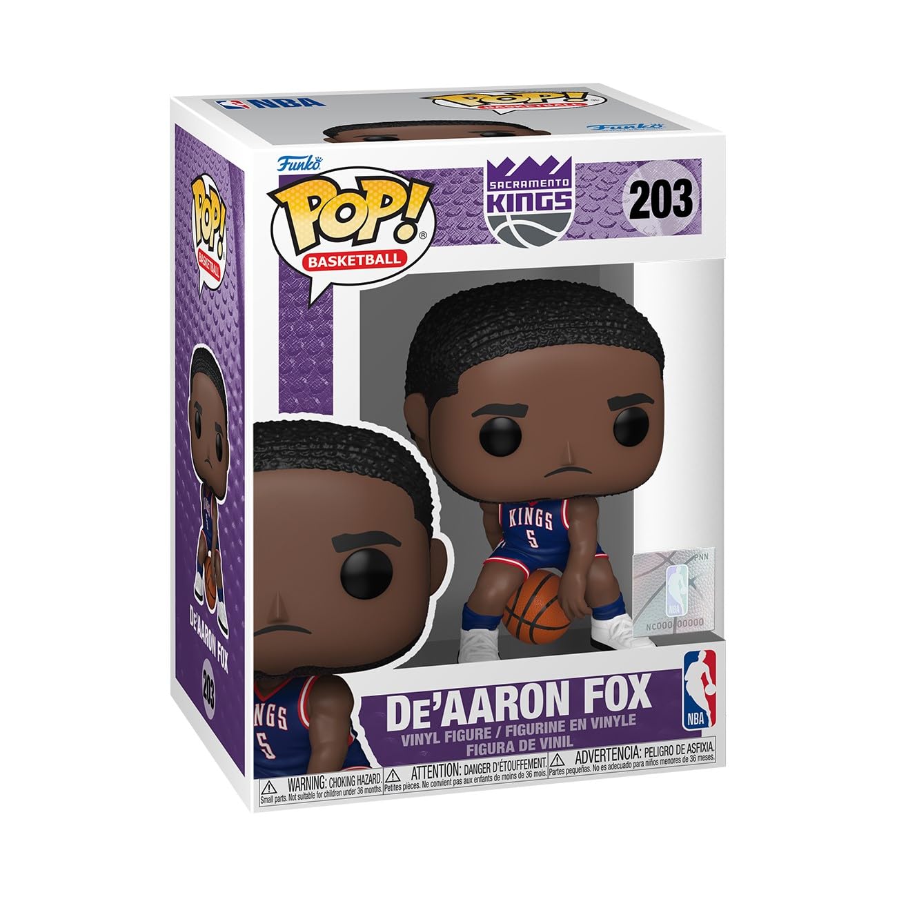 Funko Pop! NBA: Sacramento Kings - De'Aaron Fox (24-25 City Edition