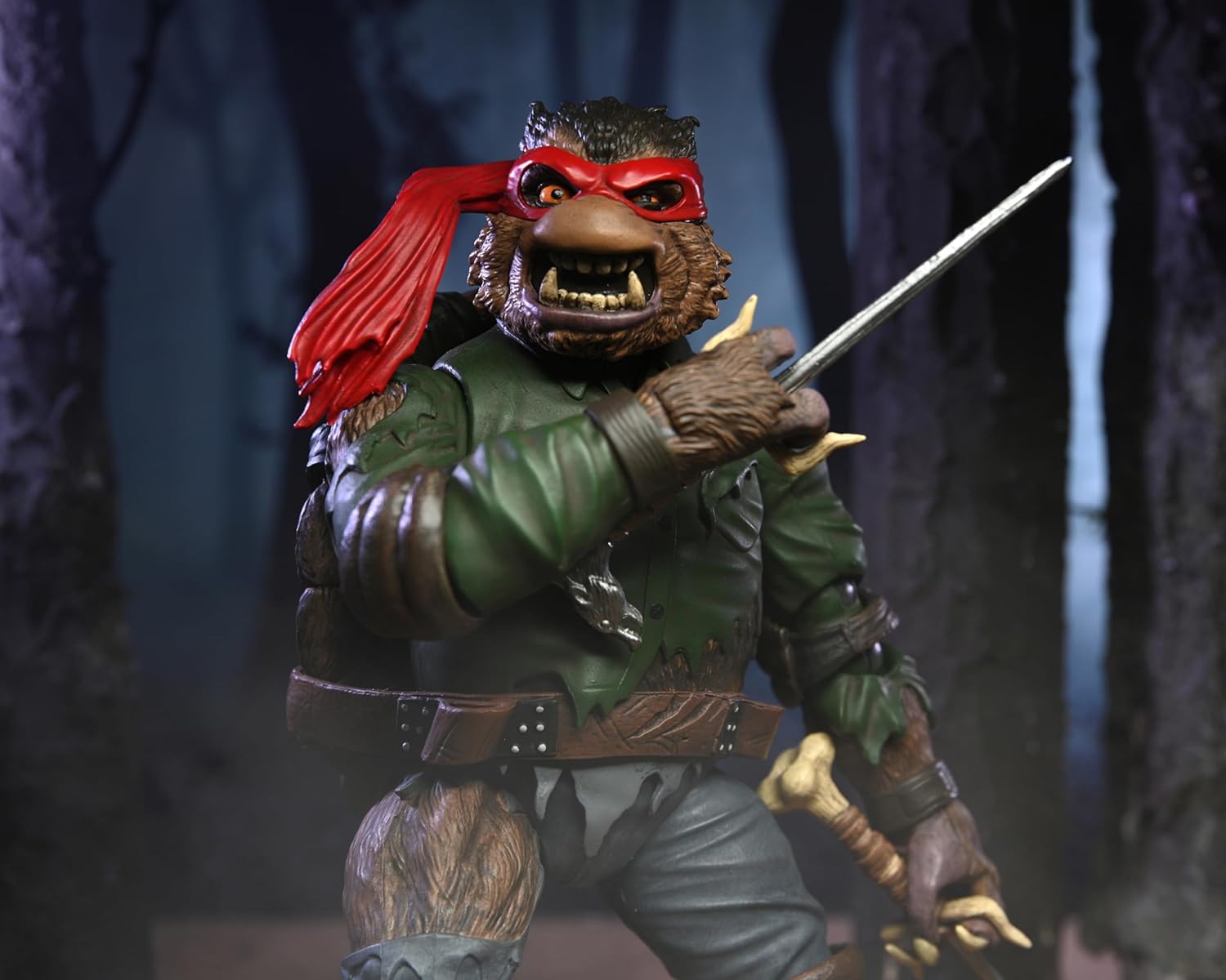 NECA Universal Monsters/Teenage Mutant Ninja Turtles Raphael as The Wolfman 7" Scale Action Figure
