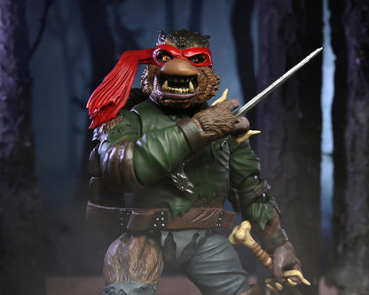 NECA Universal Monsters/Teenage Mutant Ninja Turtles Raphael as The Wolfman 7" Scale Action Figure