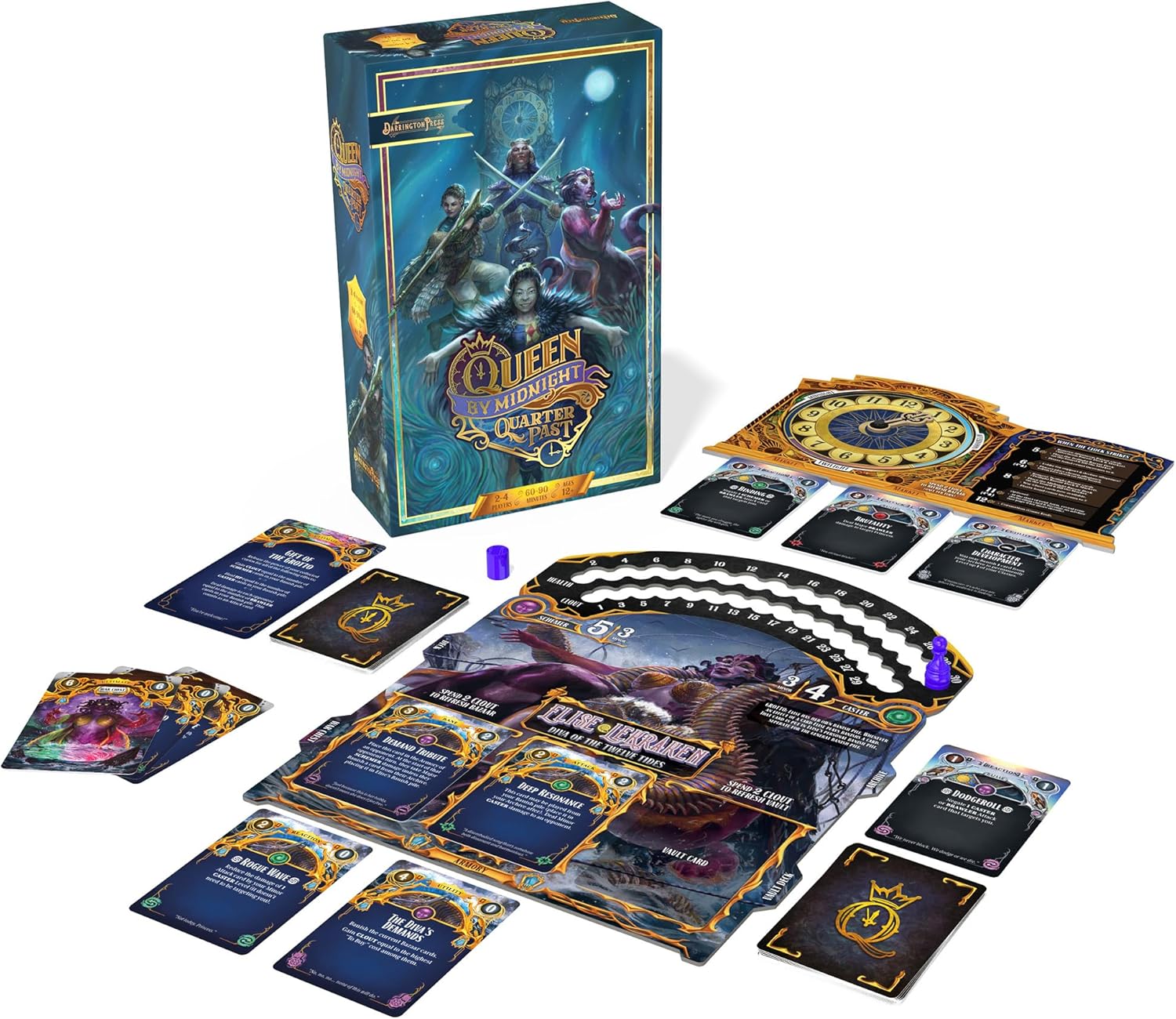 Critical Role: Queen by Midnight: Quarter Past - Standalone Expansion, Deck-Building Board Game, Princess Battle-Royal Fight, Ages 12+, 2-4 Players