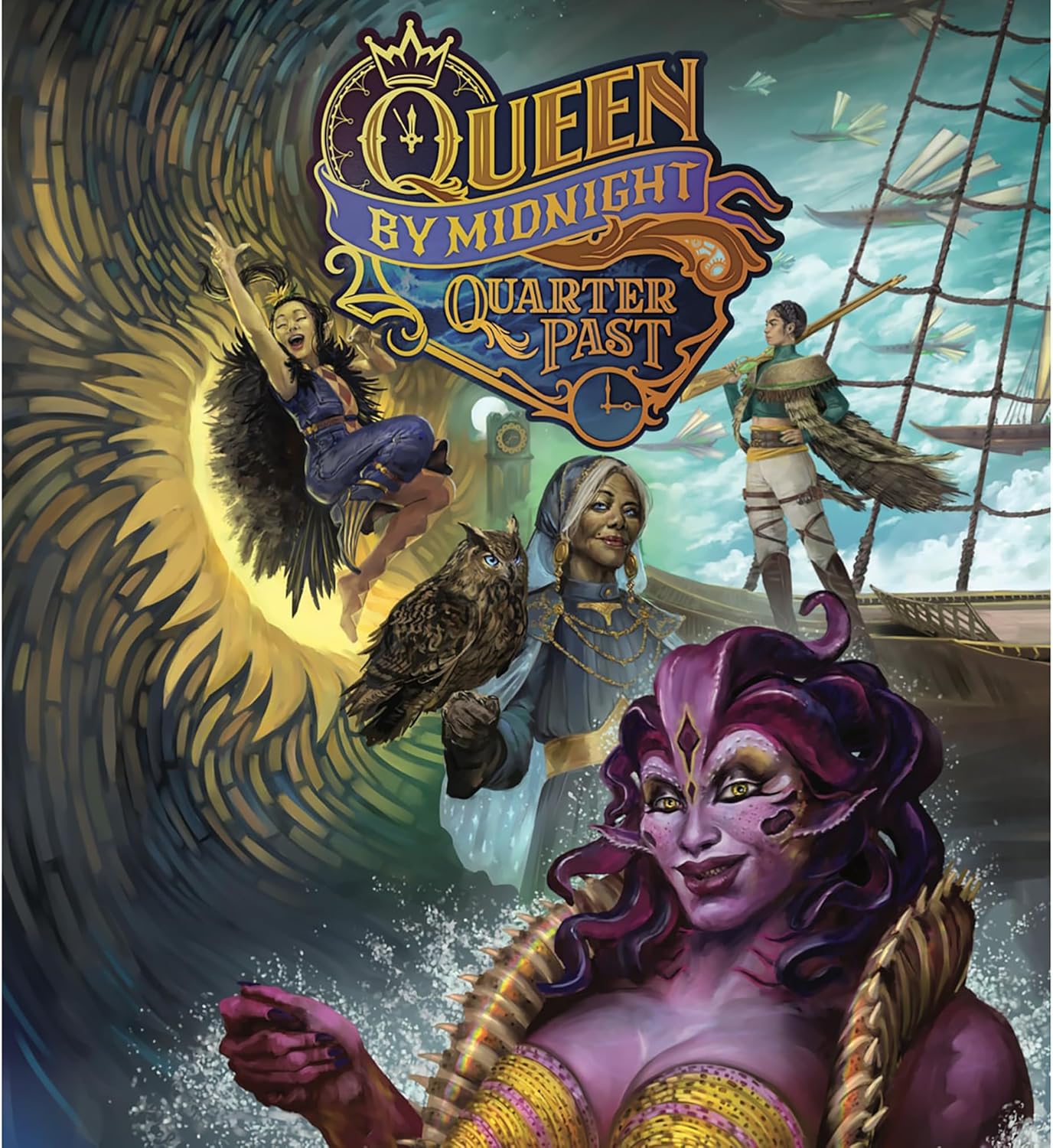 Critical Role: Queen by Midnight: Quarter Past - Standalone Expansion, Deck-Building Board Game, Princess Battle-Royal Fight, Ages 12+, 2-4 Players