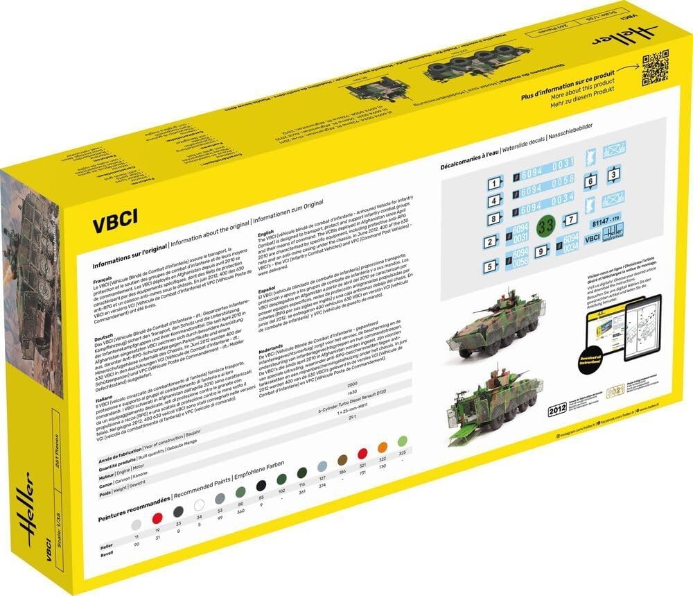 Heller 81147 Modellbausatz VBCI, Verschieden
