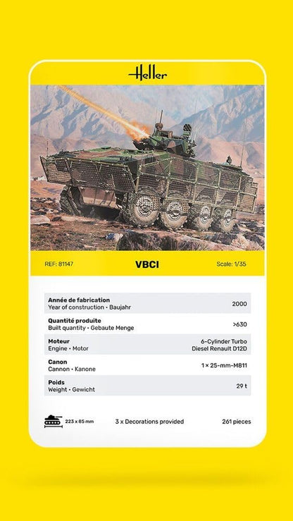 Heller 81147 Modellbausatz VBCI, Verschieden