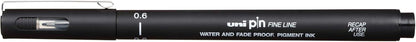 Uni - Uni Pin Setx8 Classic - Black - 0.05 To 1.2Mm And A Brush Tip