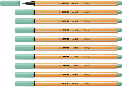 STABILO Fineliner point 88-10er Pack - eukalyptus