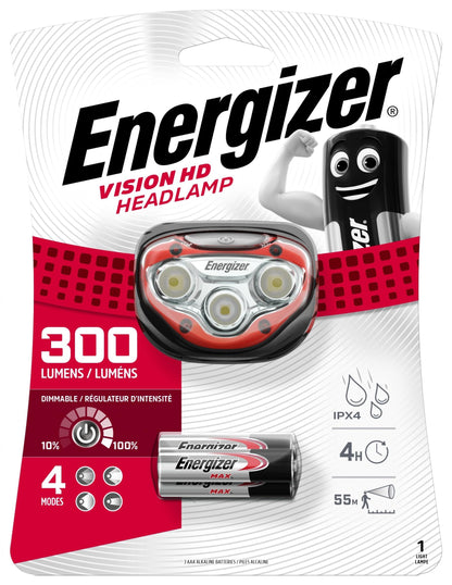 Energizer - Vision Headlamp Hd 300 Lumen