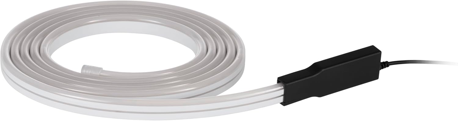 EGLO connect.z Smart-Home LED Strip Flatneon-Z, lichtstrip 5 m, ZigBee, LED strip, app en Alexa spraakbesturing, lichtkleur (warm wit-koud wit), RGB, dimbaar, IP44