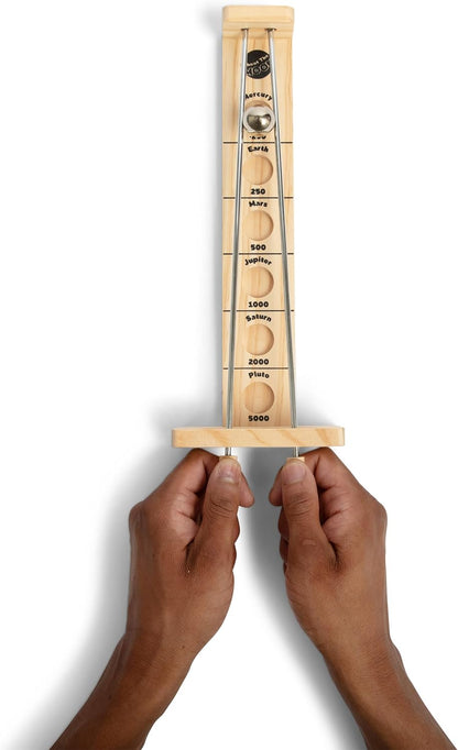 WHAT DO YOU MEME? Shoot The Moon Game, Balancing Game with Moon Ball, Table Games, Retro Games, Traditional Wooden Game for Kids and Adults Ages 8+ by Relatable & Games4two, Gray