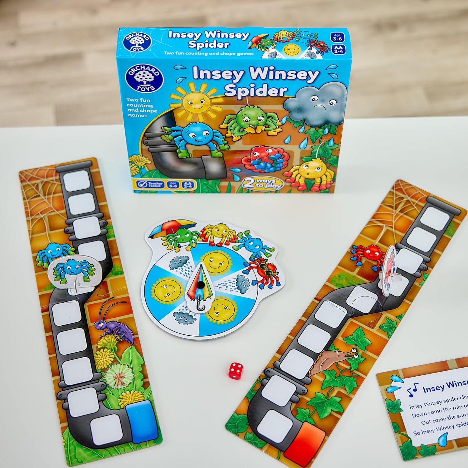 Orchard_Toys Insey Winsey Spider - Juego educativo para aprender a contar y las formas (importado de Reino Unido